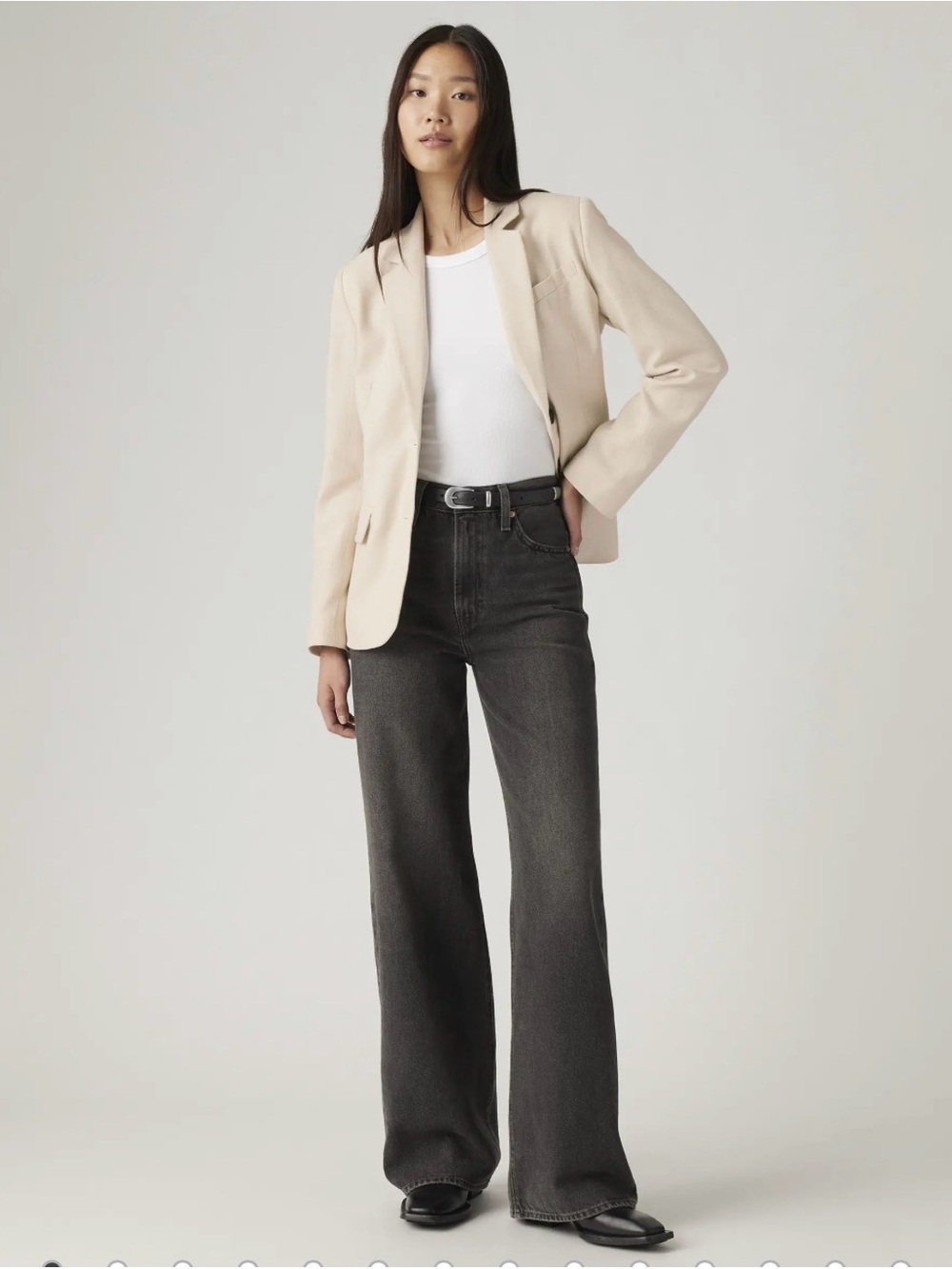 Levi’s Ribcage Wideleg Black
